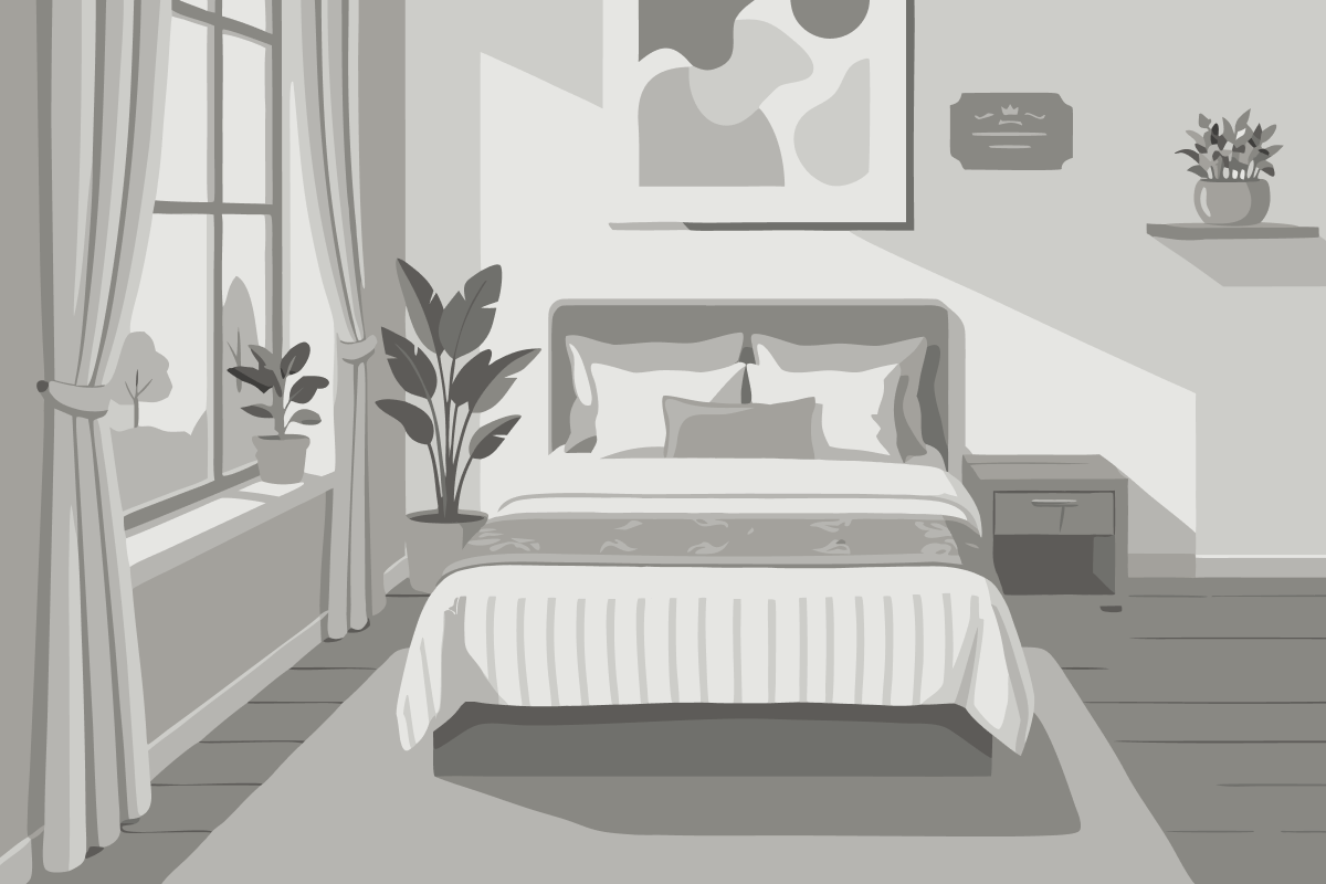 Kleines Doppel-/Zweibettzimmer